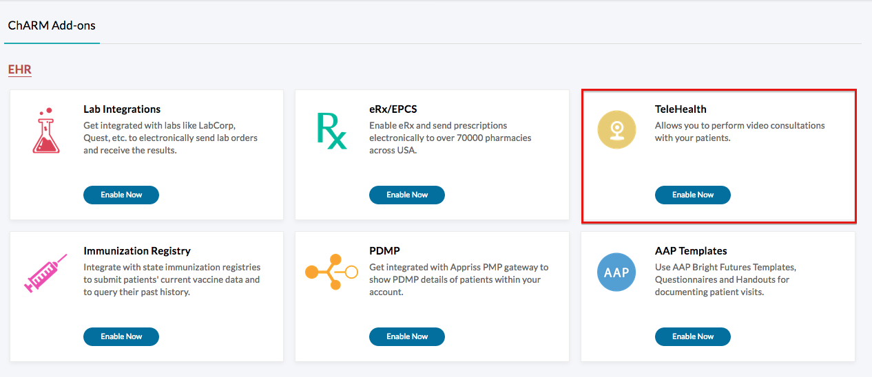 Enable TeleHealth Enable TeleHealth