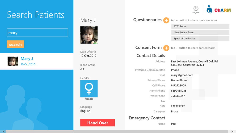 Self CheckIn Medical Kiosk