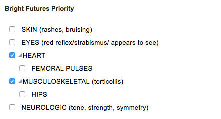 AAP Bright Futures Templates