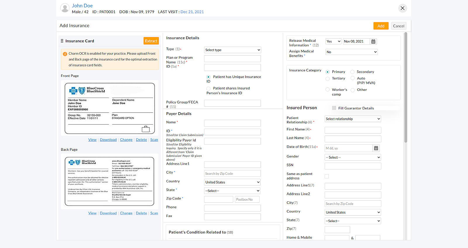 Add Insurance Add Insurance