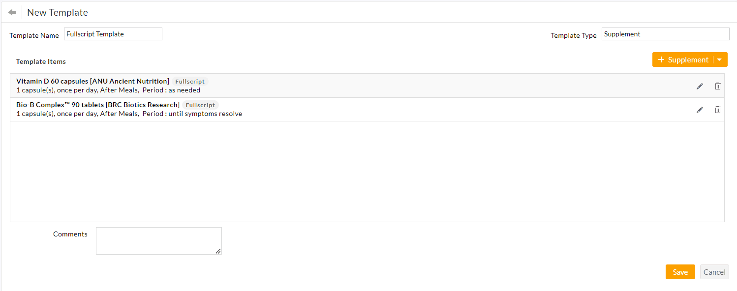Added Templates in Fullscript