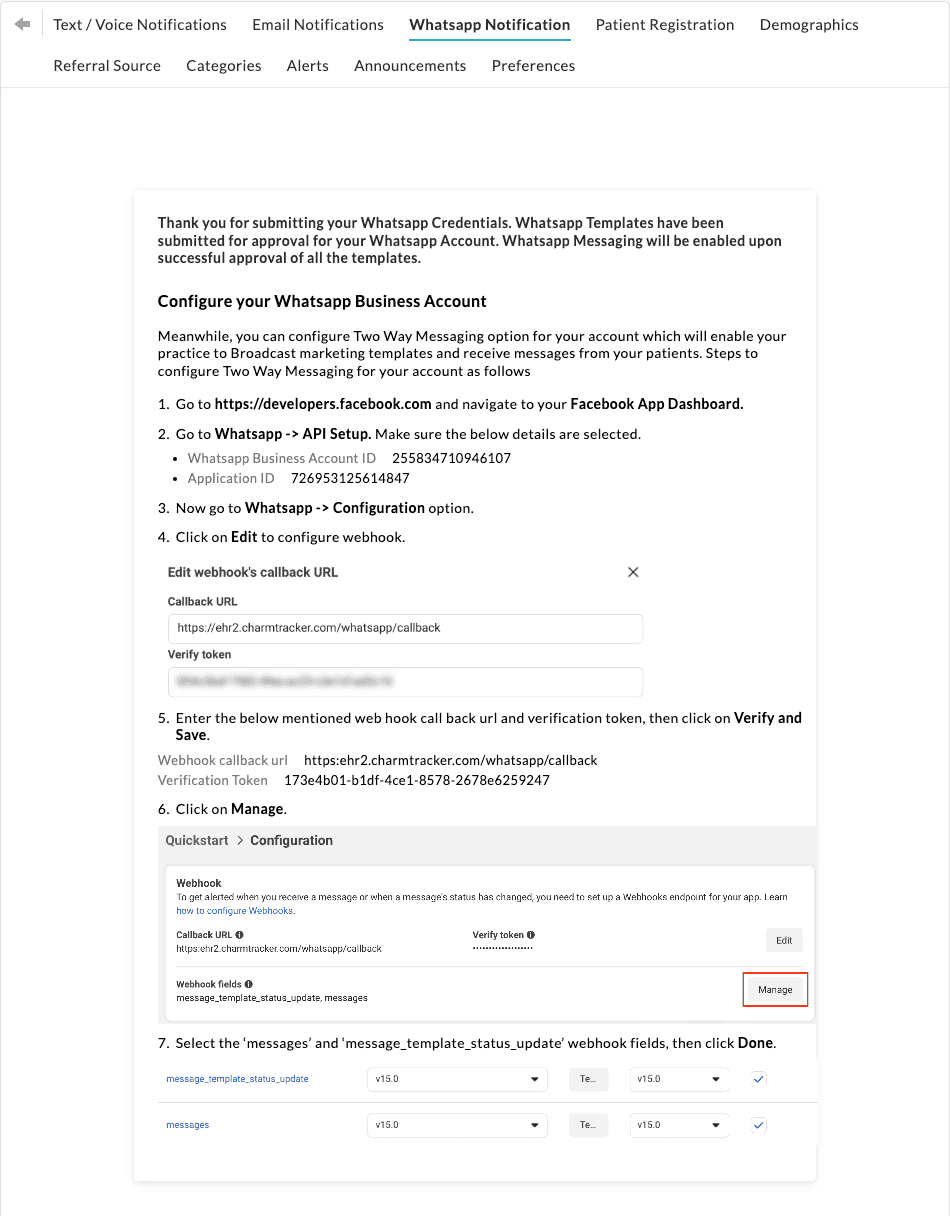 Configure your WhatsApp Business Account