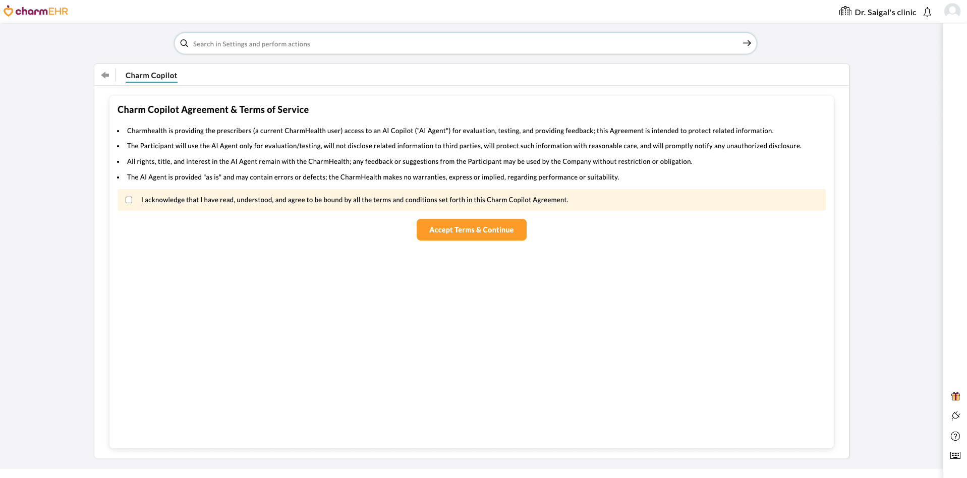CharmCopilot Agreement