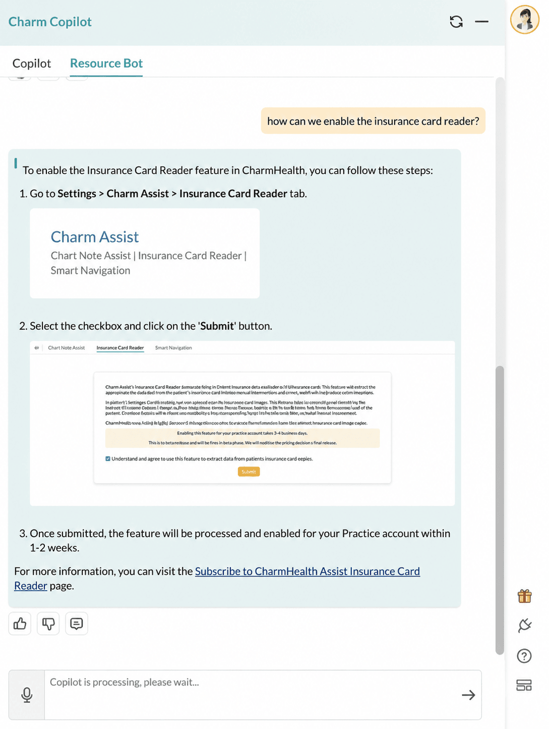 CharmCopilot Resource Bot