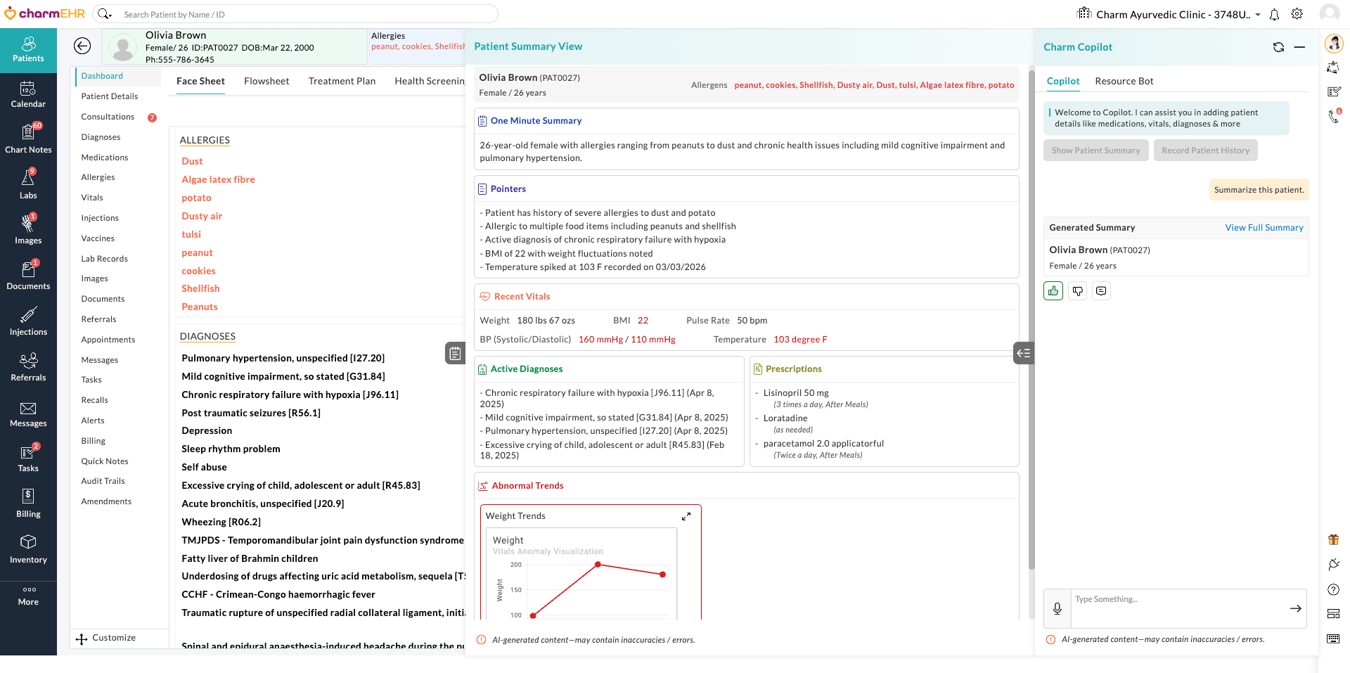 Show Patient Summary