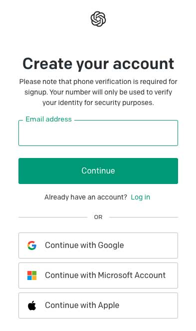 Create an OpenAI Account
