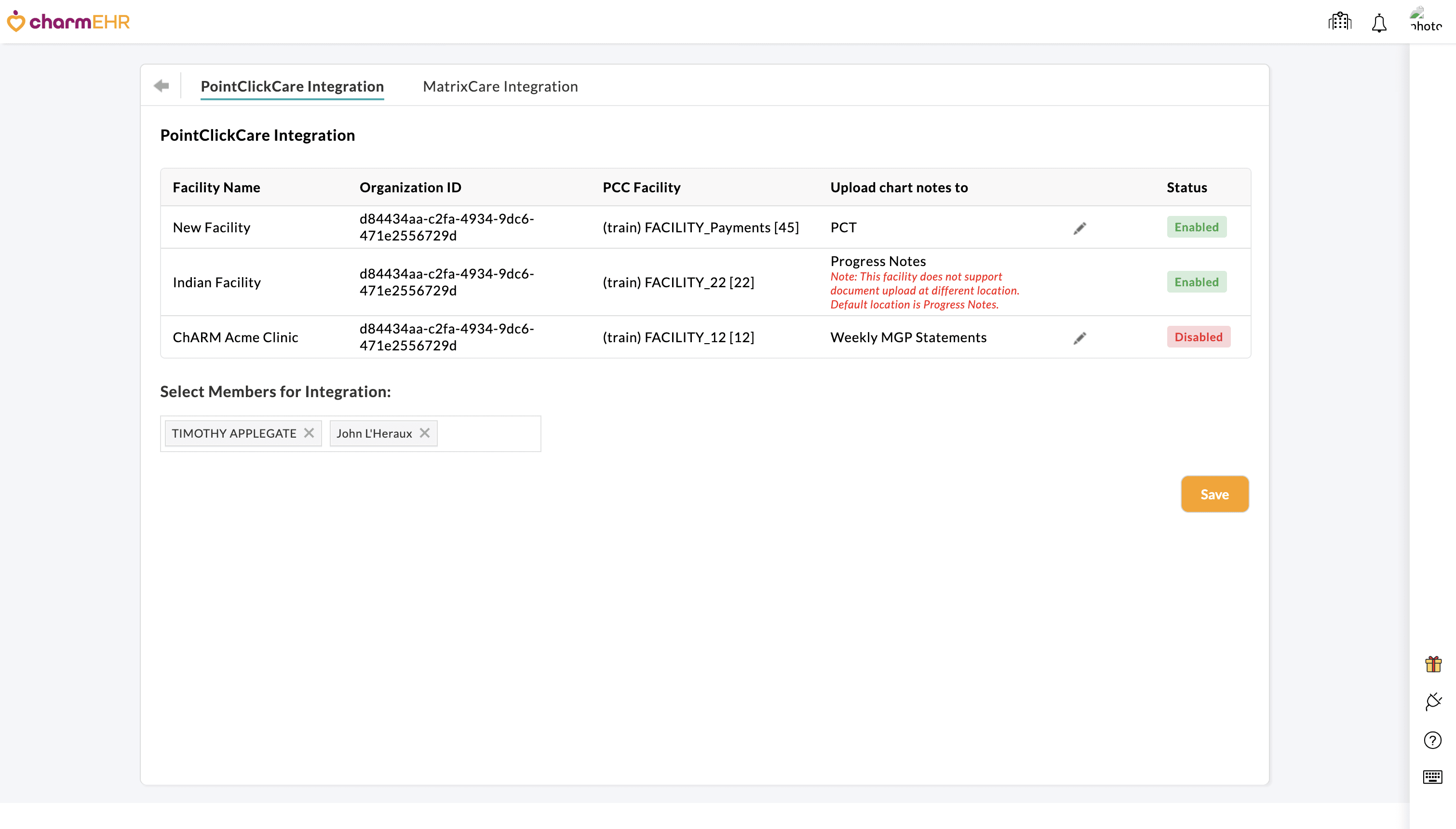 Enable PCC Integration