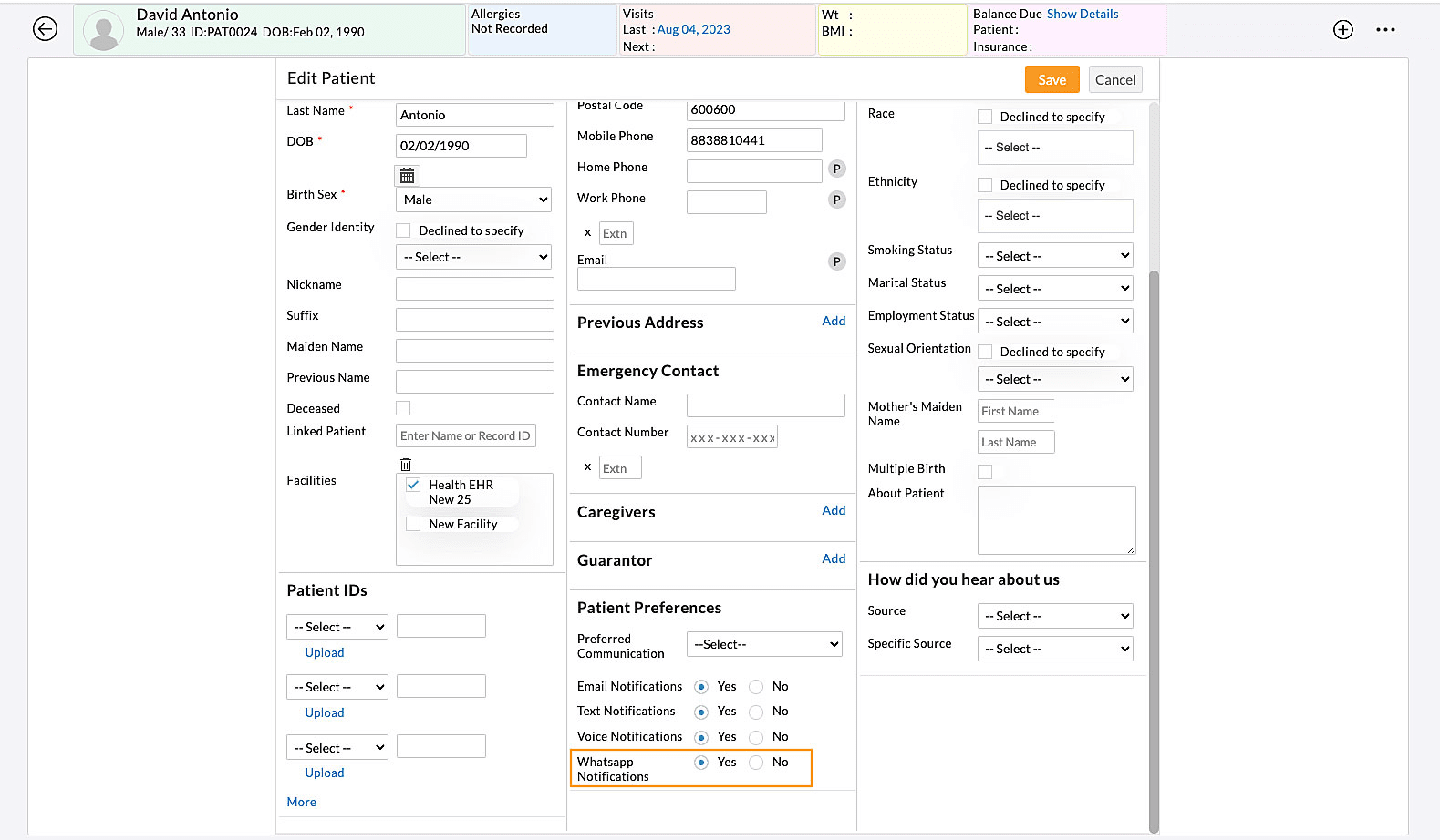 Enable WhatsApp Notifications