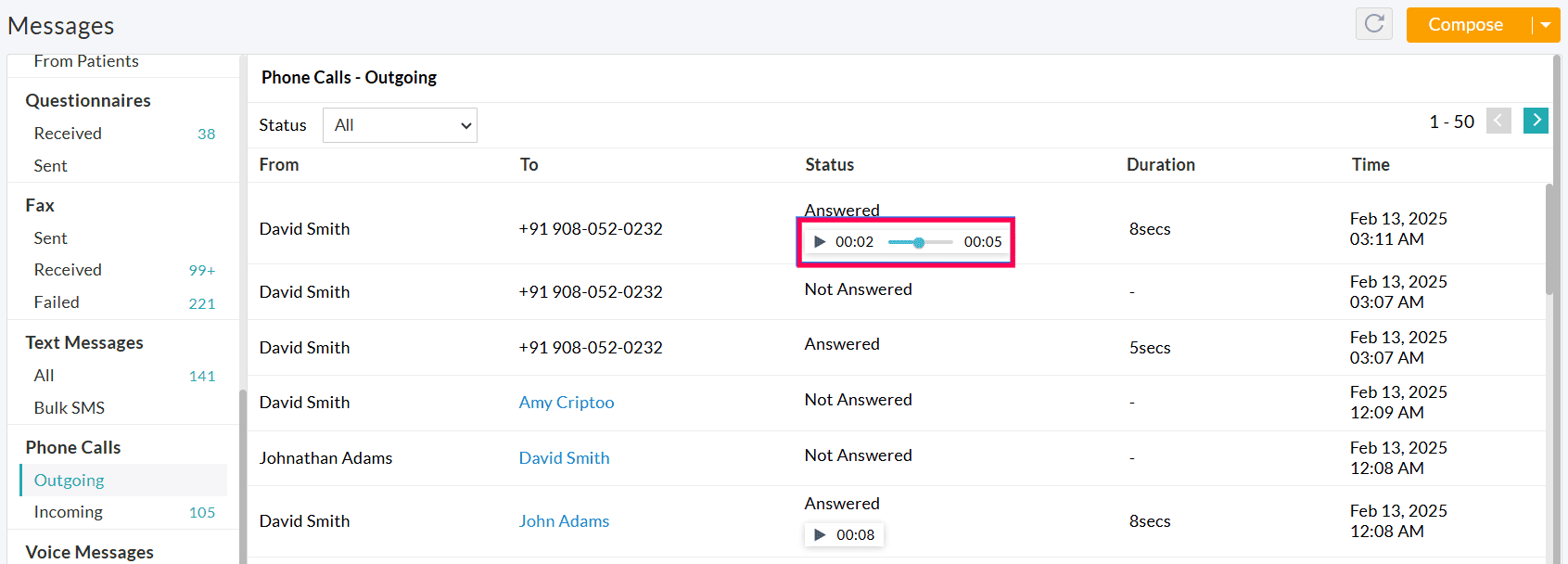 Hear Recordings Hear Recordings