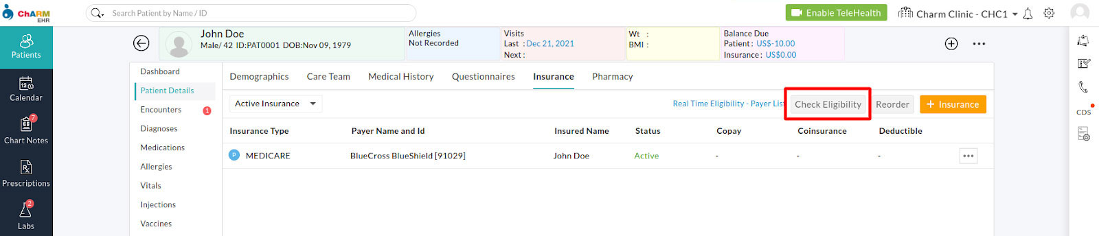 Insurance Check Eligibility Insurance Check Eligibility