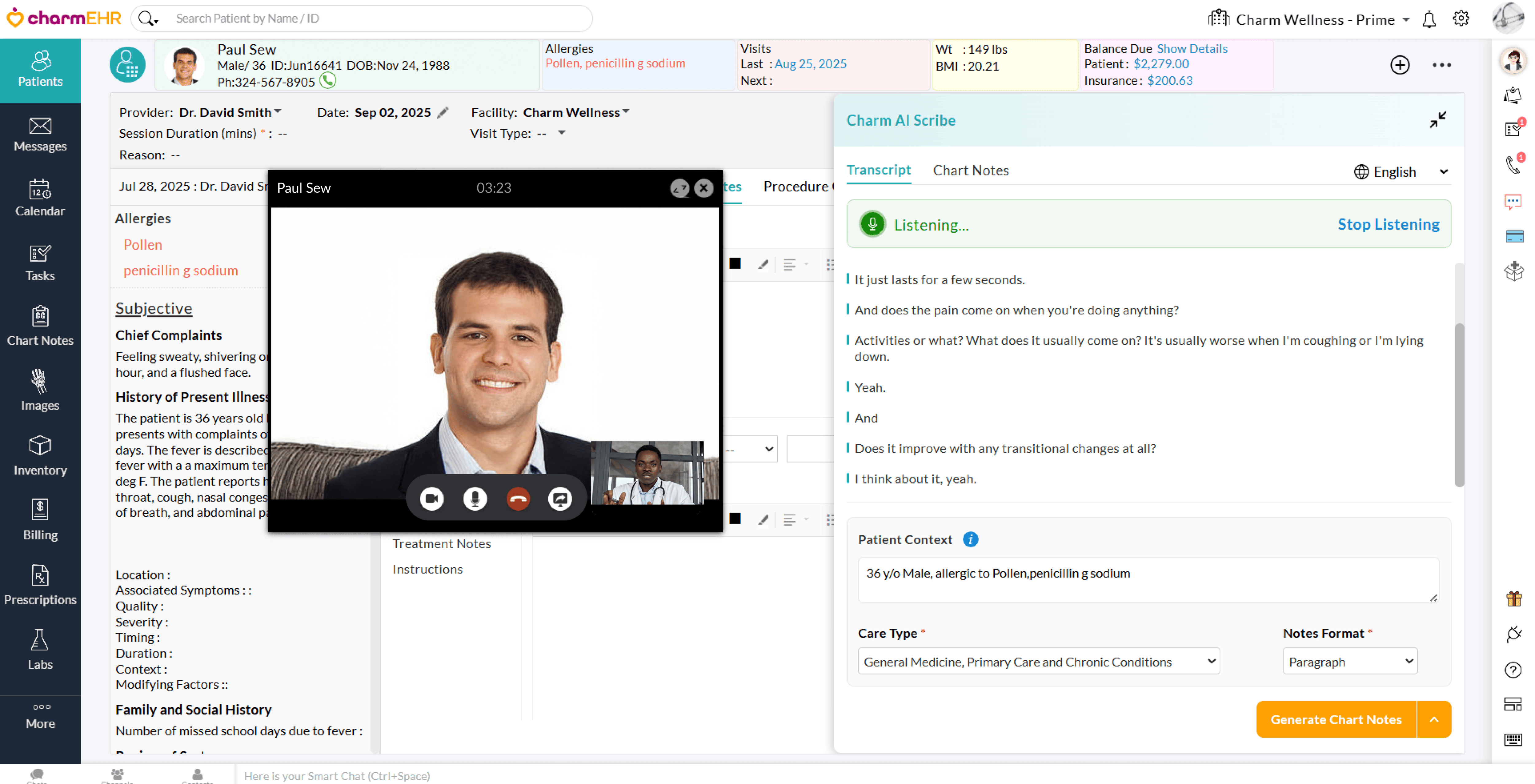 Listening Audio in Integrated TeleHealth