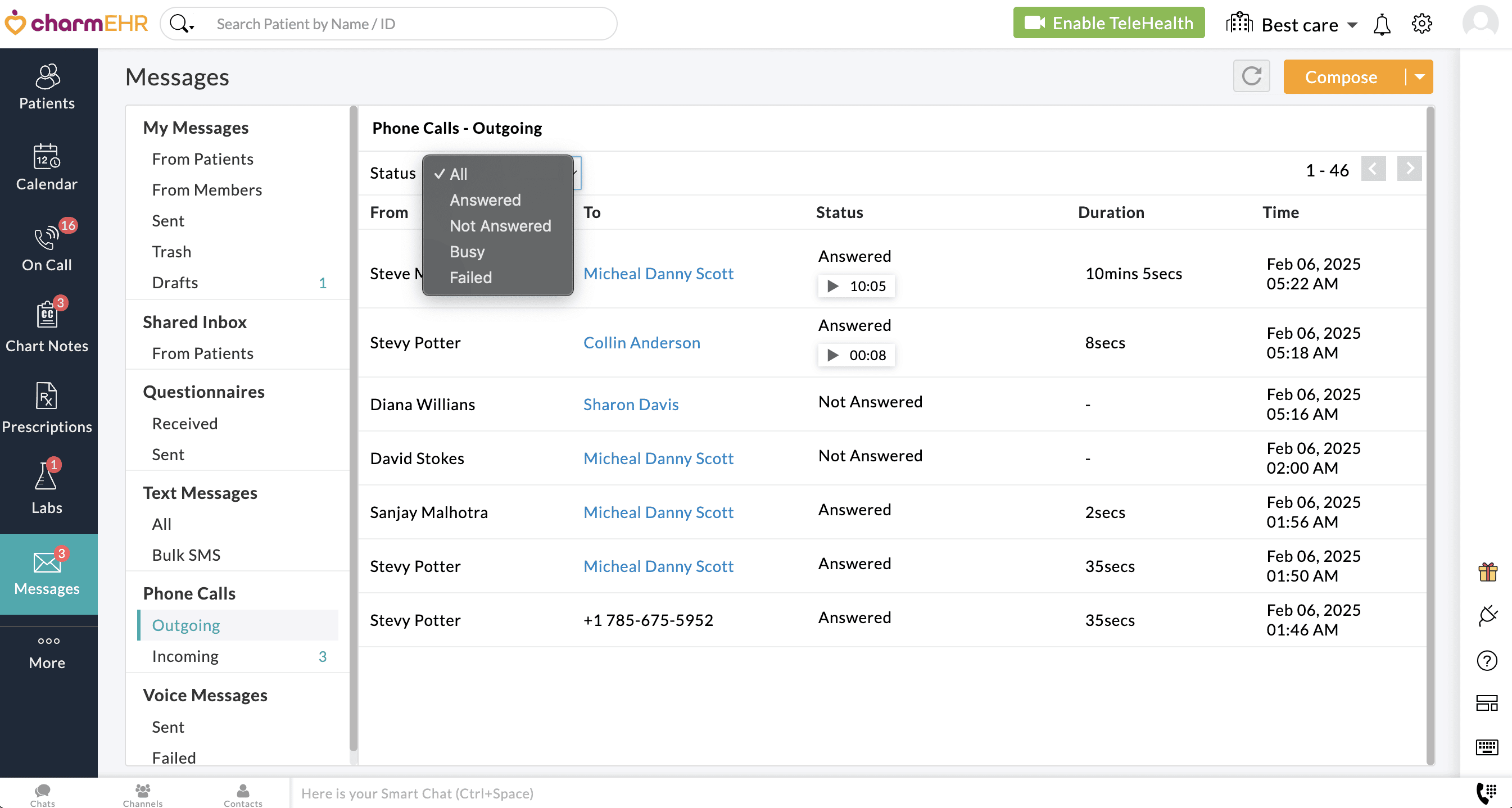 Outgoing Calls Outgoing Calls