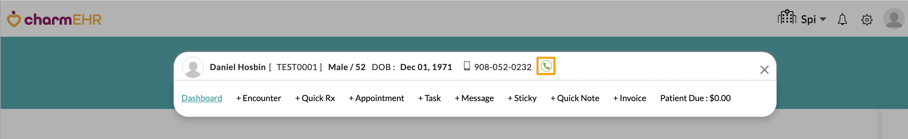 Phone Calls Patient Search Bar Phone Calls Patient Search Bar