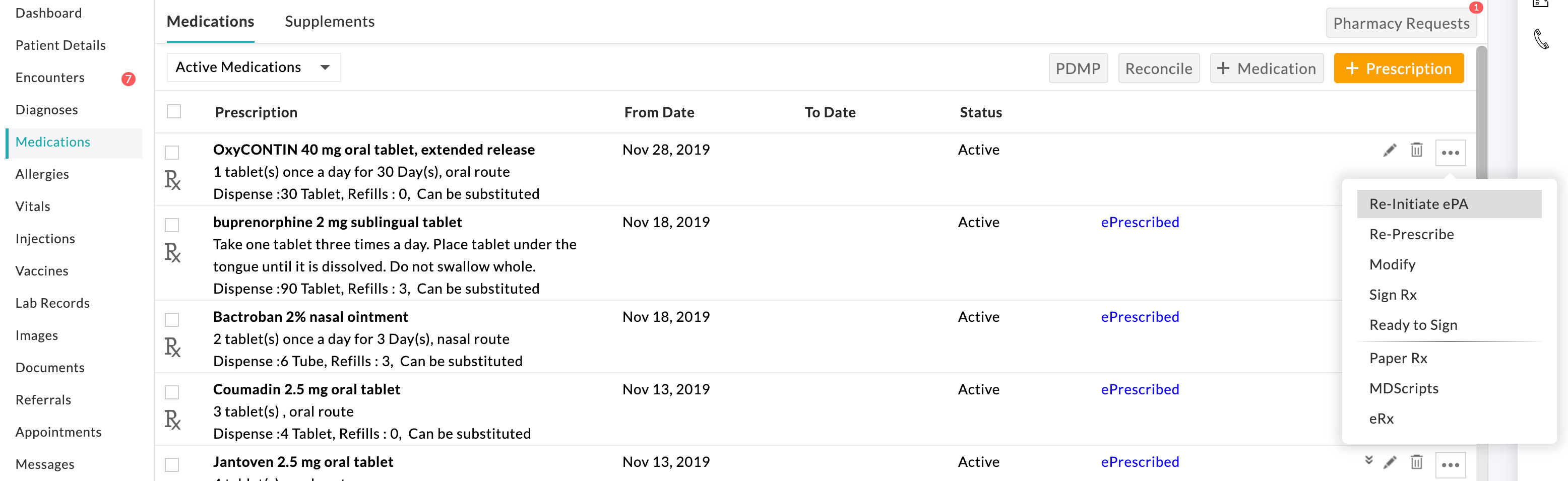 Reinitiate EPA Option Reinitiate EPA Option