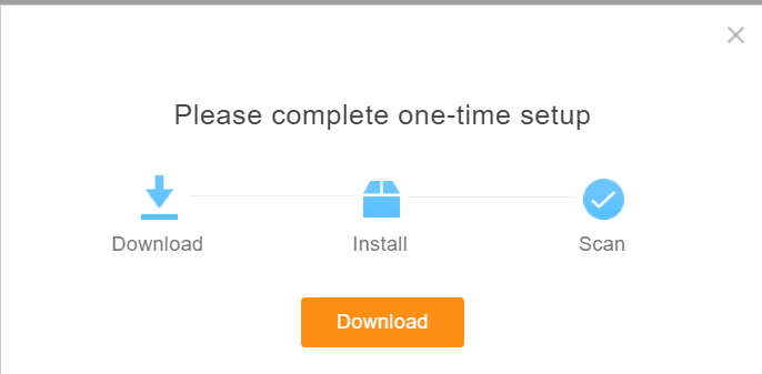 Scanner Plug one-time Setup