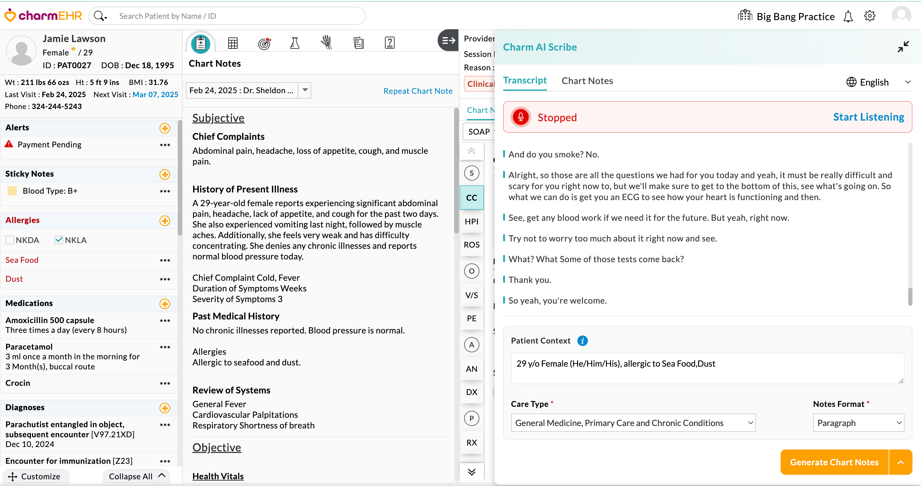 Stopped Transacription