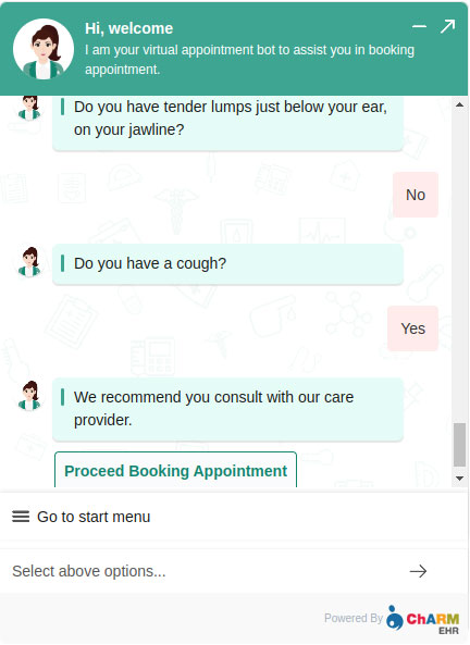 Appointment Chat Bot Questionnaire