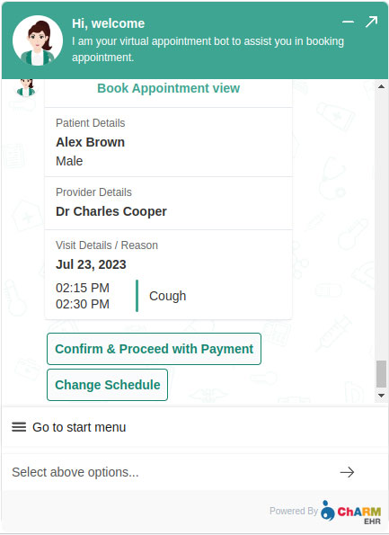 Appointment Chat Bot Reason