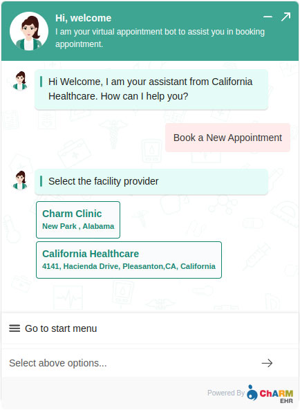 Chat Bot Appointment Booking