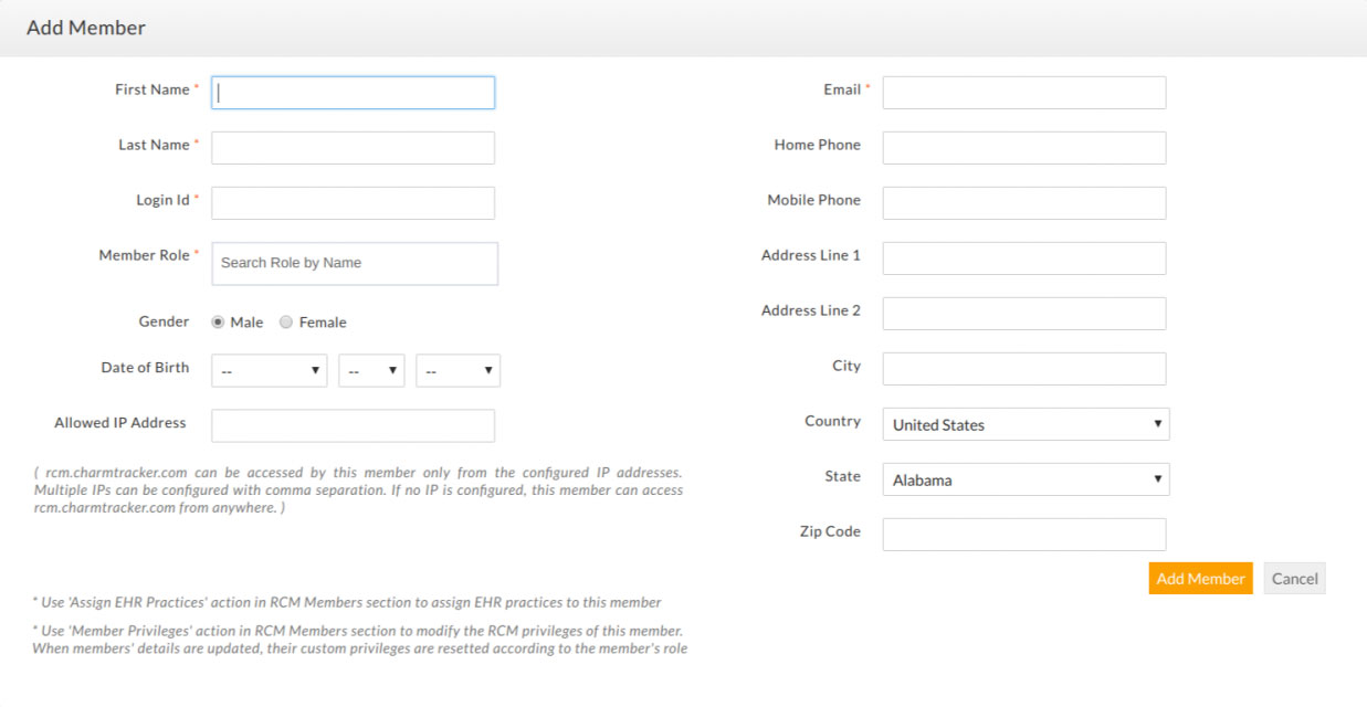 Add Member Add Member