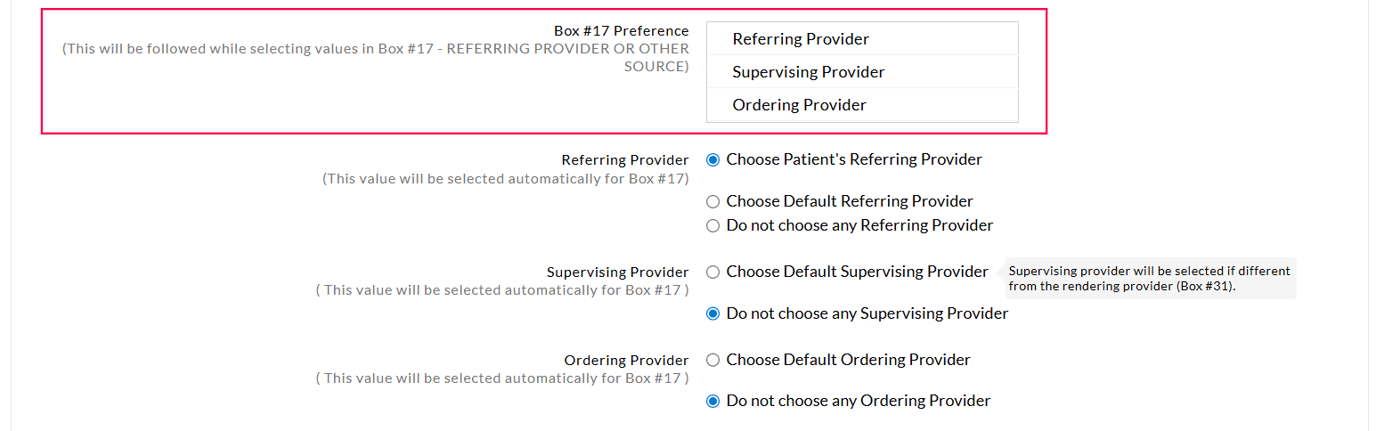 Box #17 Preference