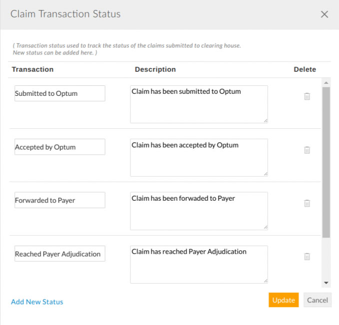 Claim Transaction Status Claim Transaction Status
