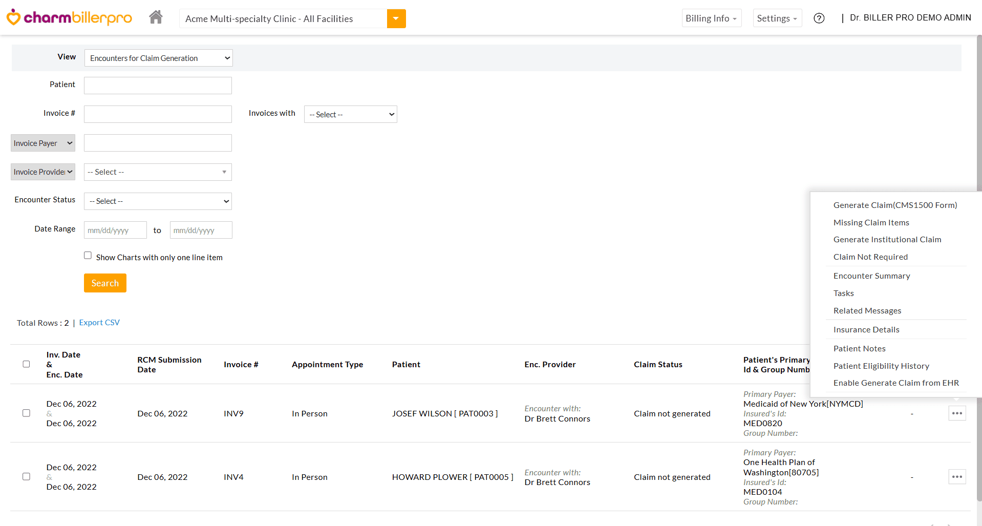 Generate Claims