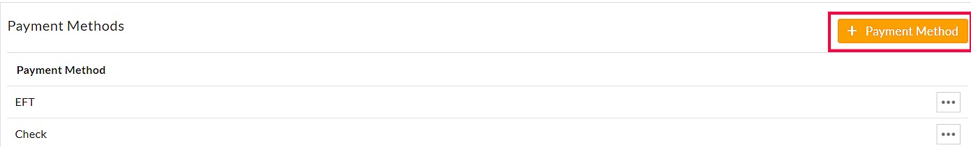 Add Payment Method Option