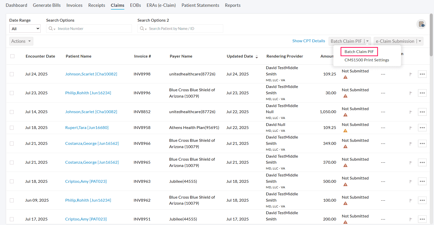 Batch Claim PIF Batch Claim PIF