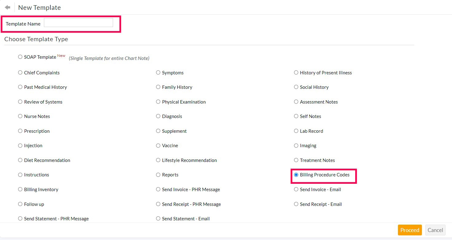 Billing Procedure Template Billing Procedure Template