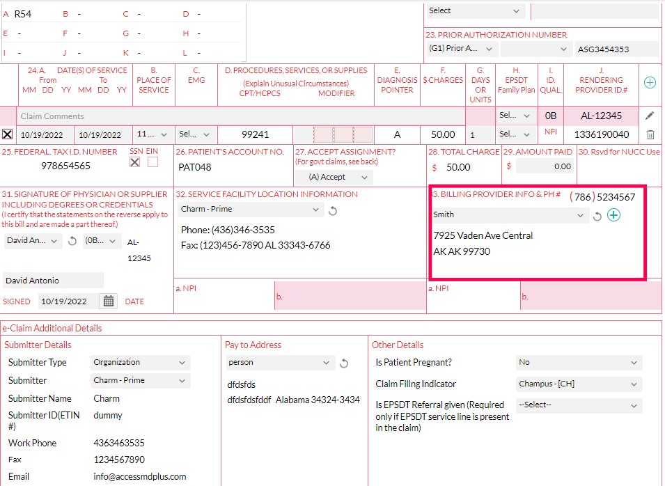 Choose Billing Providers