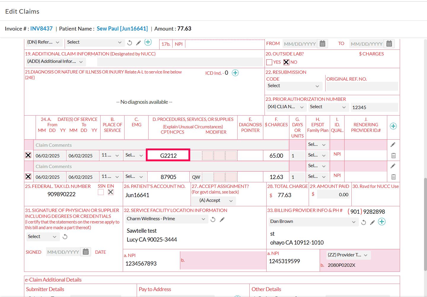 Claim with Medicare Claim with Medicare