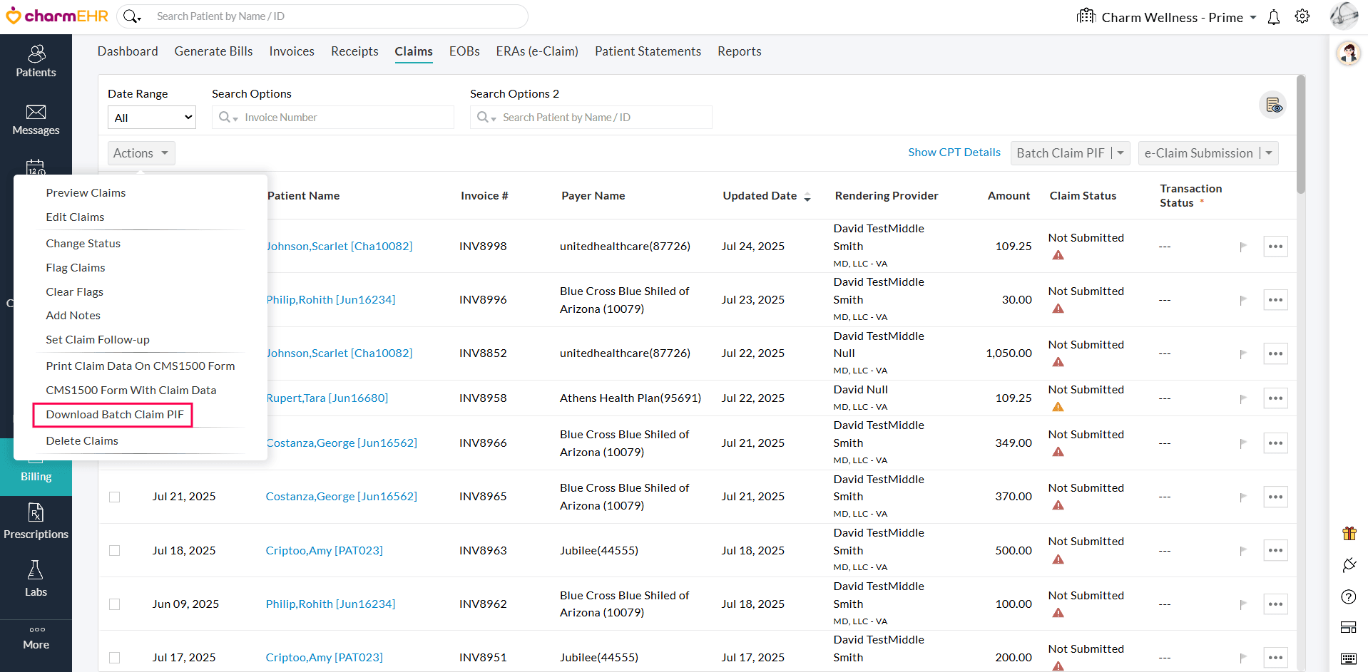 Download Batch Claim PIF Option Download Batch Claim PIF Option