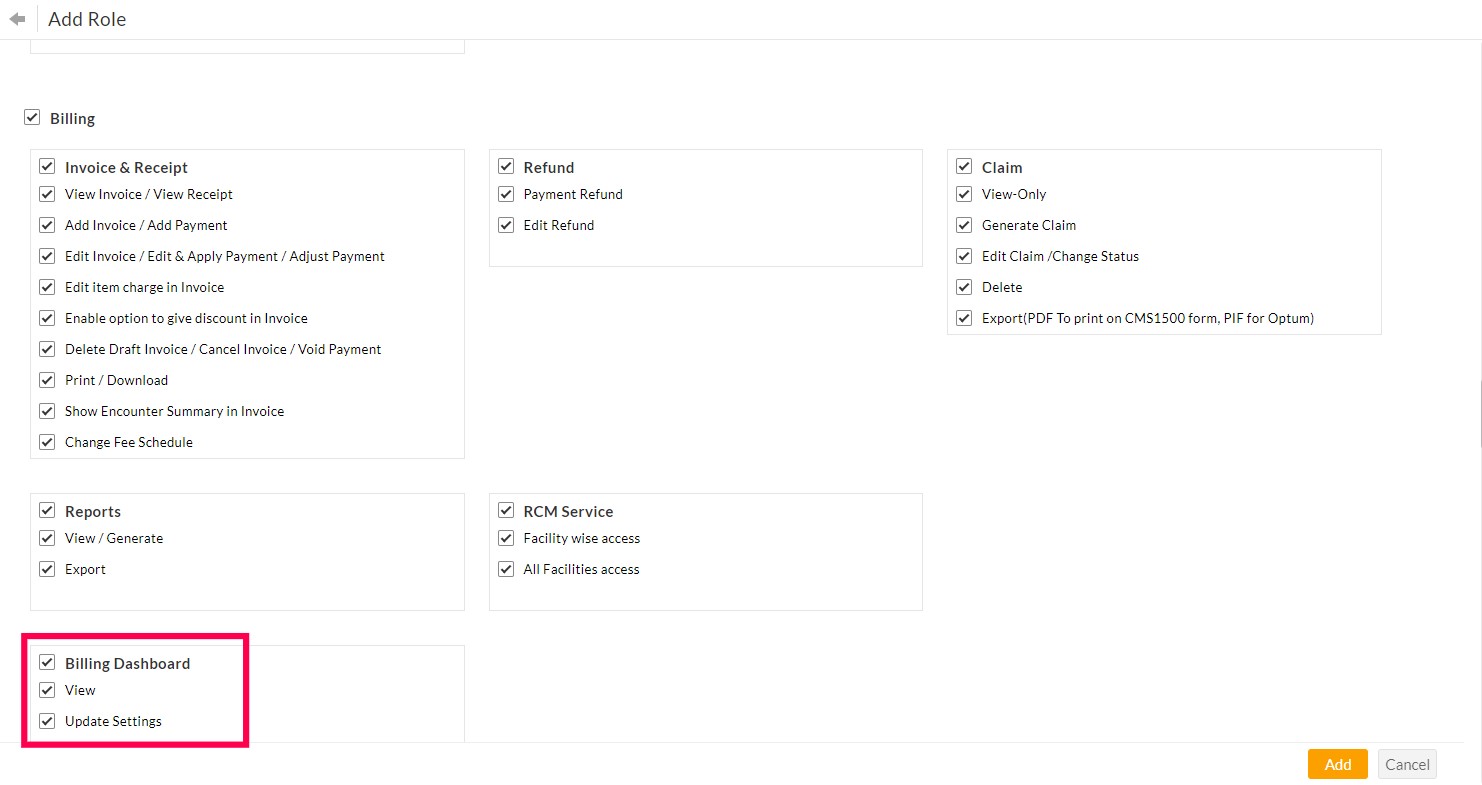 Enable Billing Dashboard