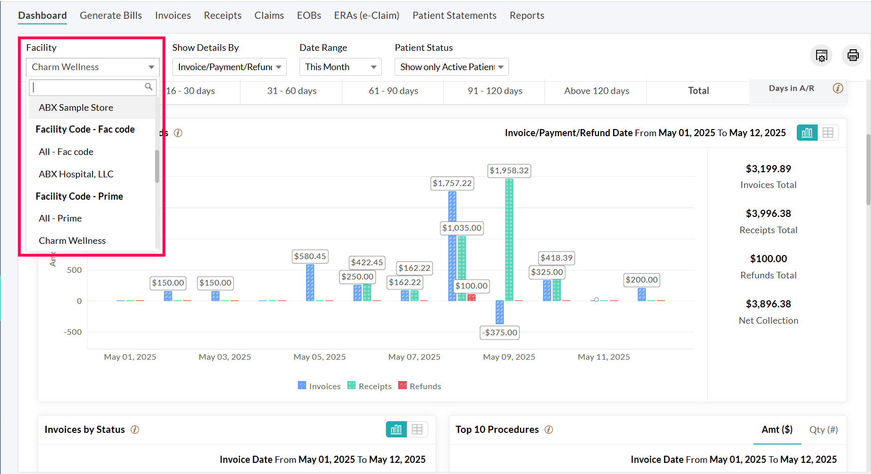 Enable Facility Code Search