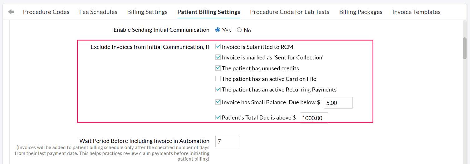 Exclude Invoices from Automation Exclude Invoices from Automation