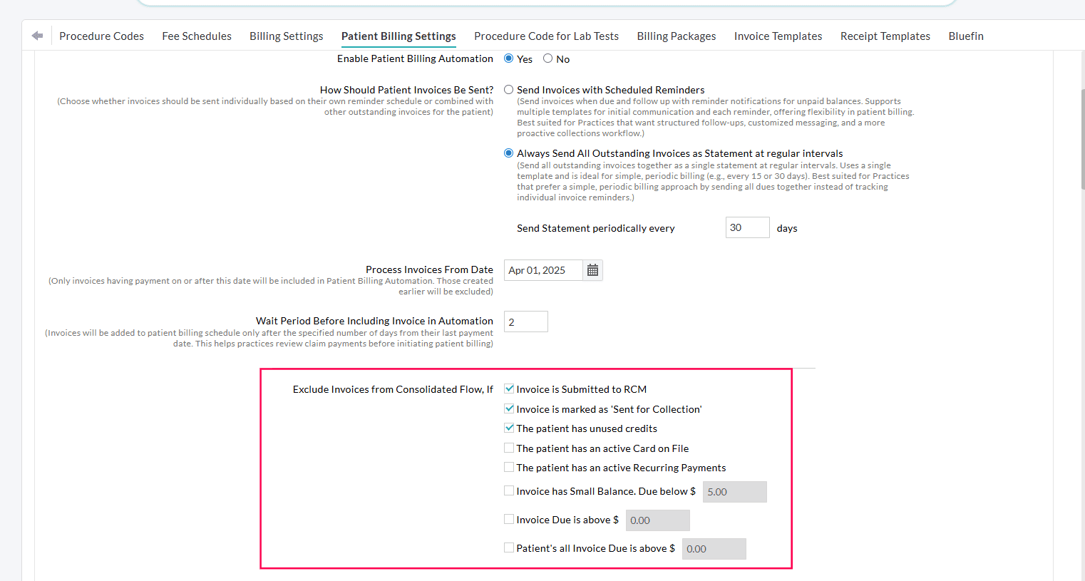 Excluding Statements for Automation Excluding Statements for Automation