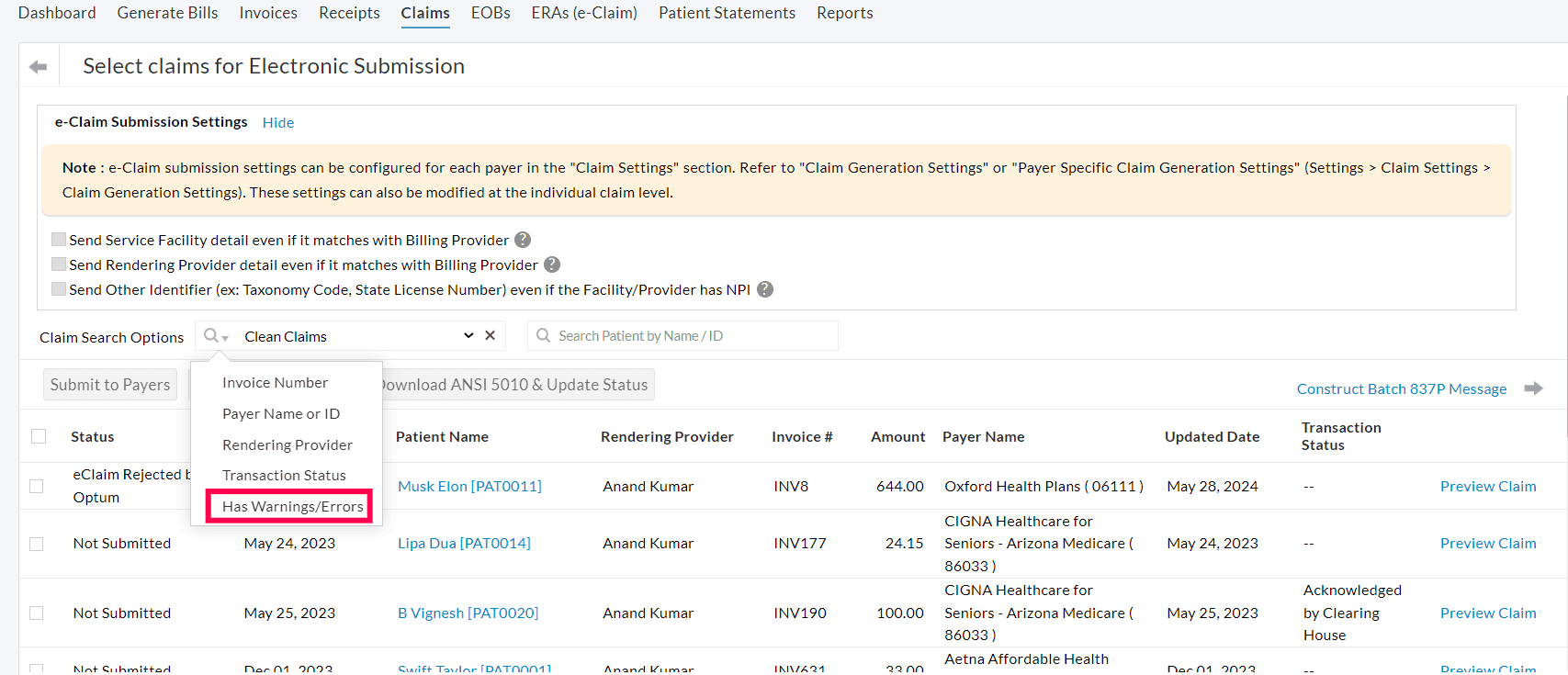 Has Warnings/Errors Has Warnings/Errors
