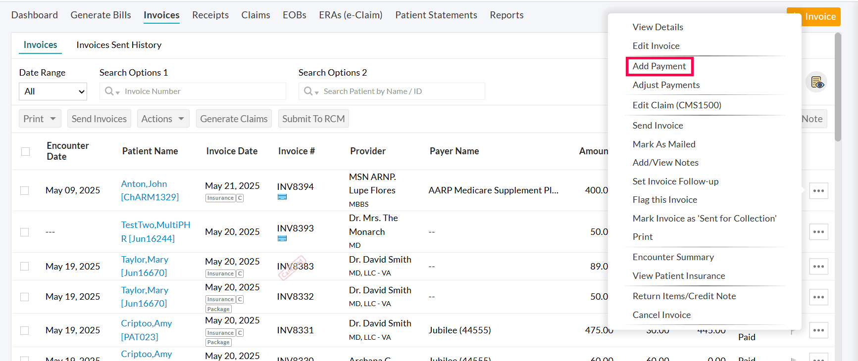 Invoice Add Payment Option Invoice Add Payment Option