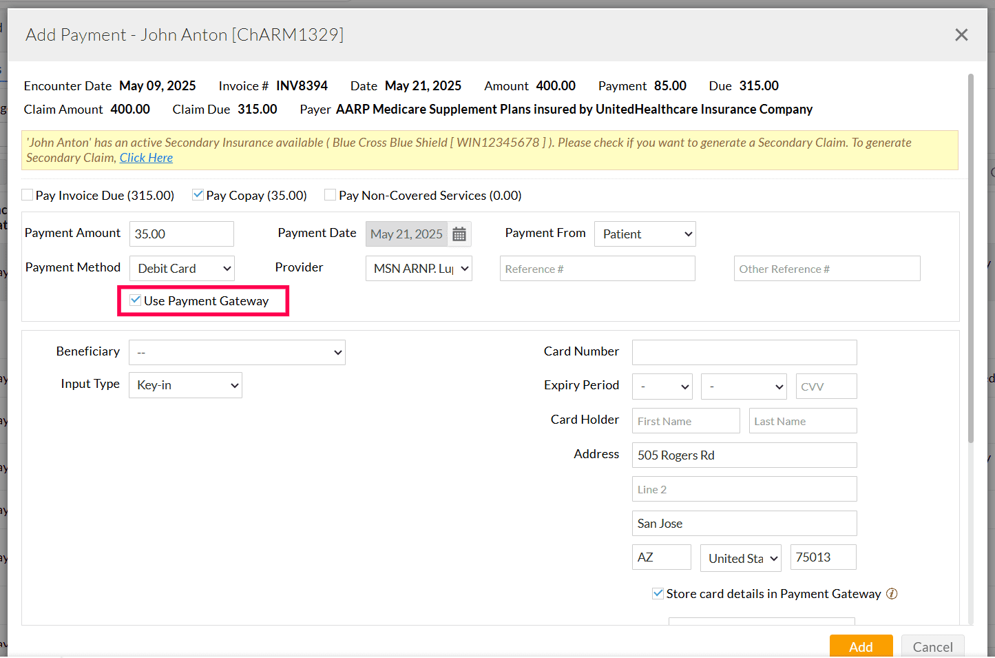 Invoice Add Payment Invoice Add Payment