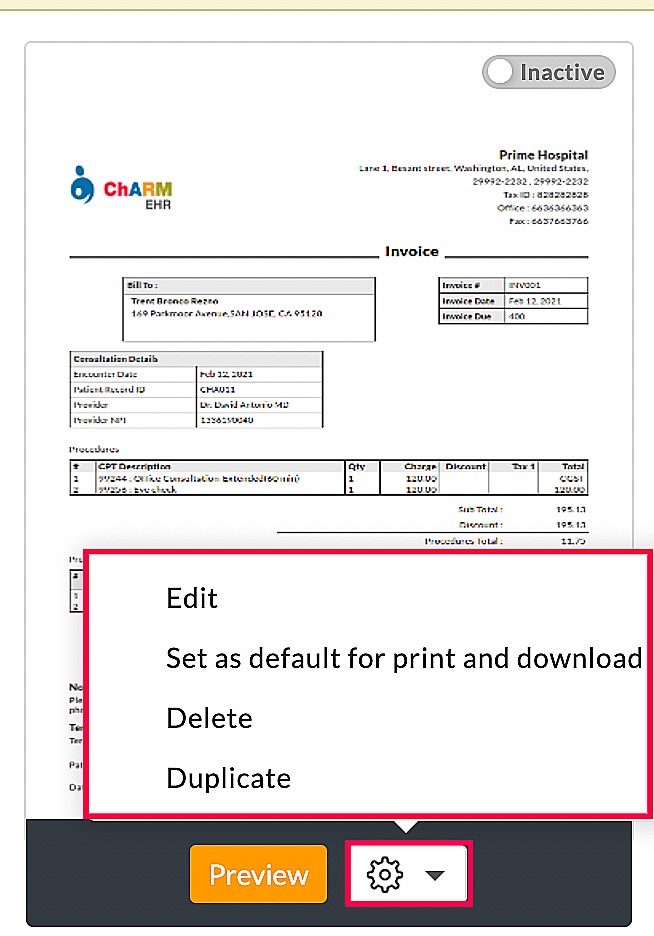 Invoice Template Preview Invoice Template Preview