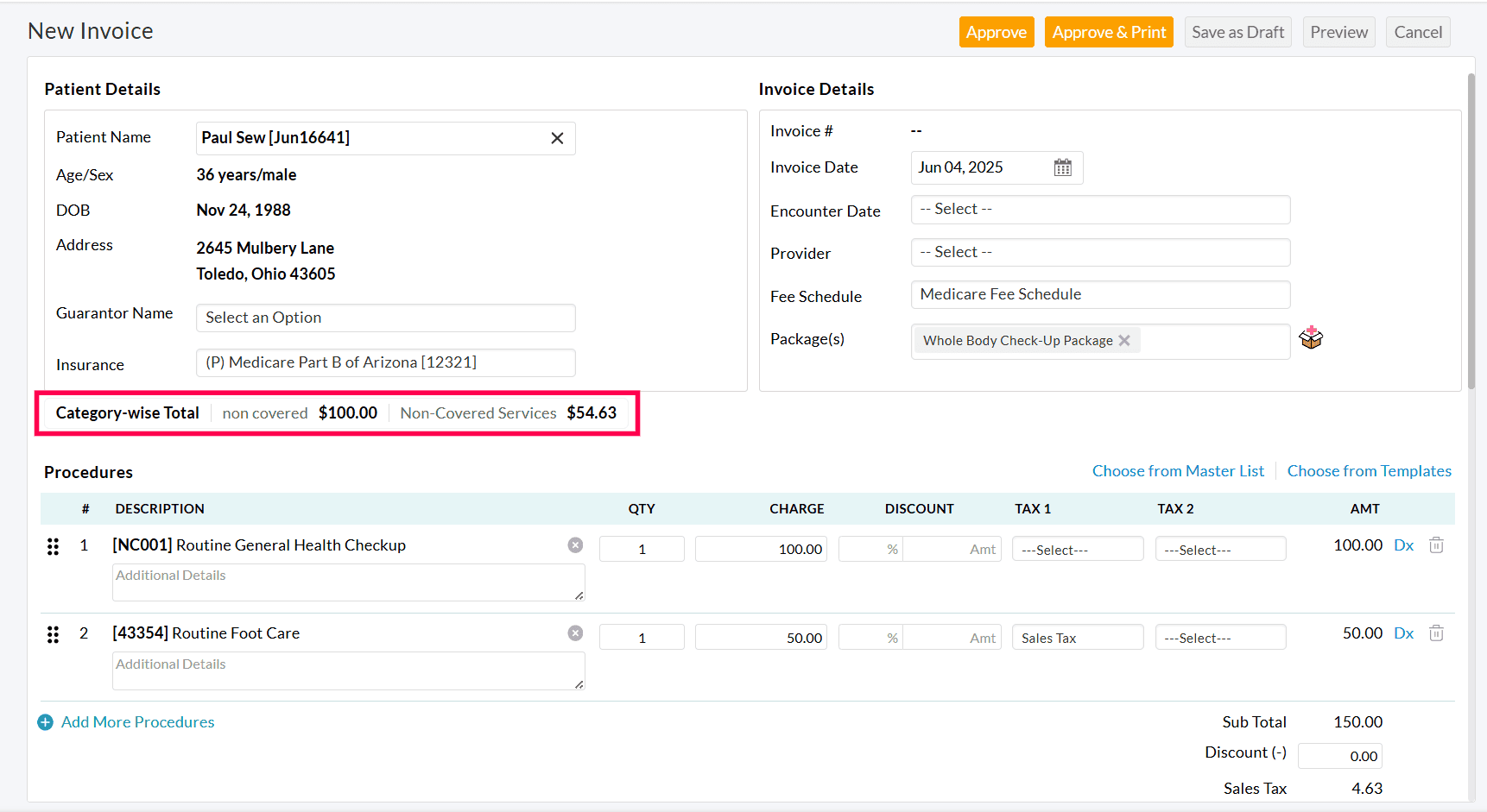 Non-covered Services