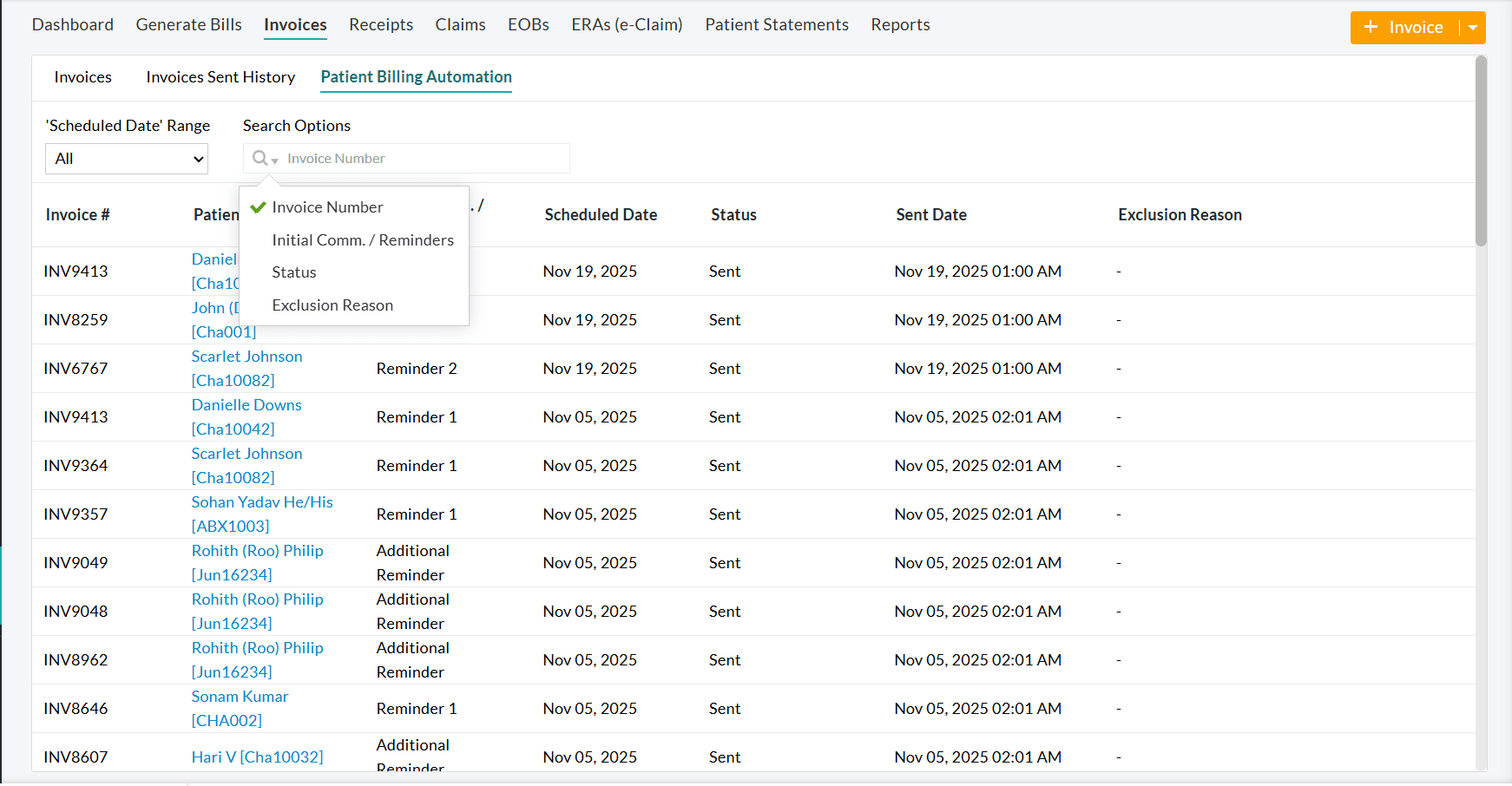 Patient Billing Automation Tracking Progress