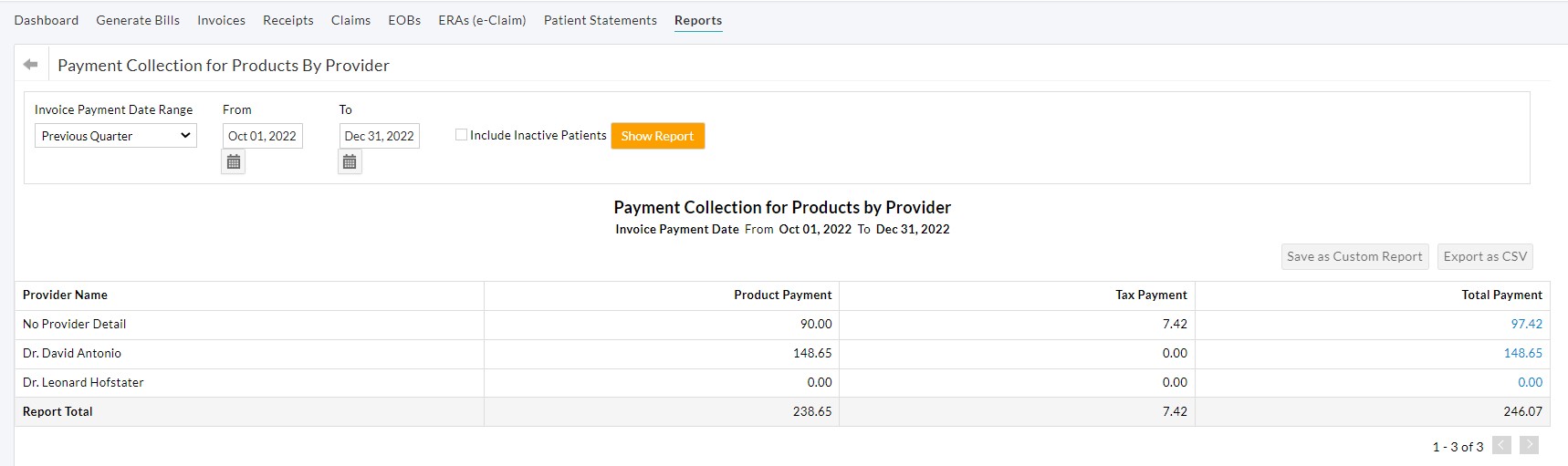 Payment Collection for Products By Provider Payment Collection for Products By Provider