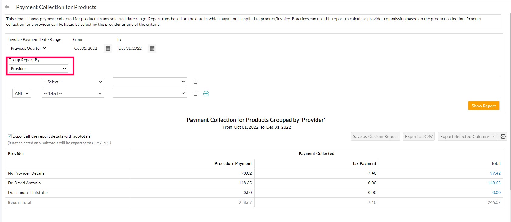 Payment Collection for Products Payment Collection for Products