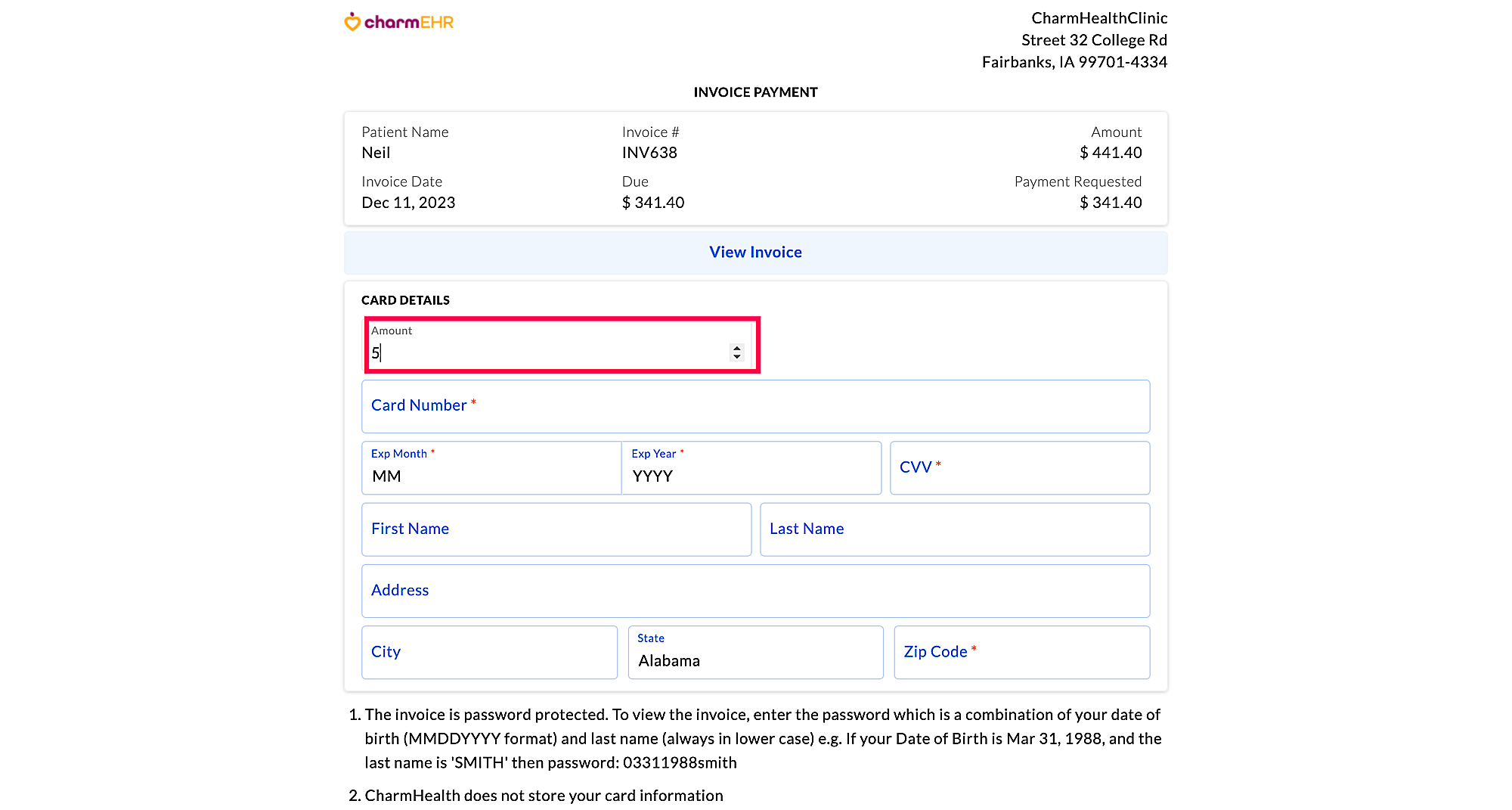 Payment Link Sent Through Email