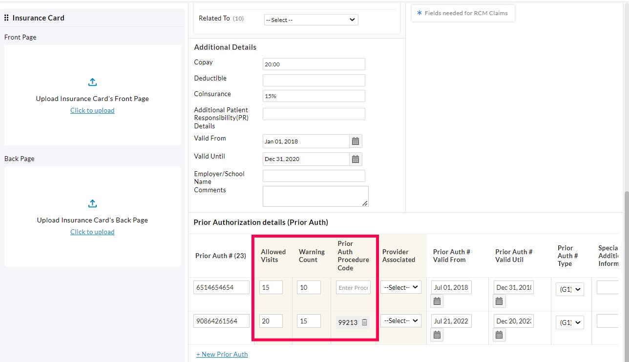 Prior Authorization Details Prior Authorization Details