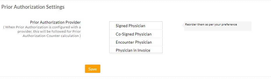 Prior Authorization Settings Prior Authorization Settings