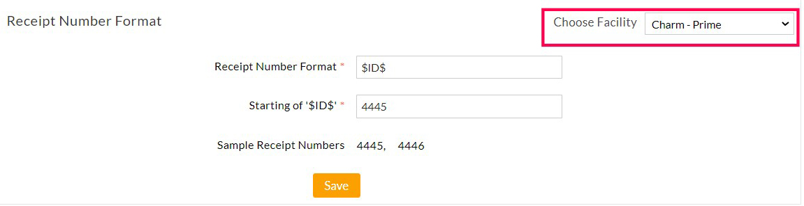 Receipt Number Format Receipt Number Format