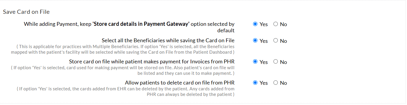Saving Cards on File